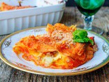 Lasagna zucca e salsiccia gratinata al forno