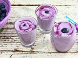 Mousse ai mirtilli freschi