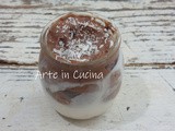 Mousse di ricotta cocco e cioccolato