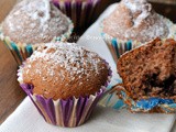 Muffin al mascarpone cuore di nutella e cioccolato