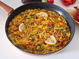 Paella vegetariana ricetta con verdure e zafferano