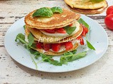 Pancake salati alla caprese