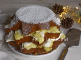 Panettone ripieno con crema e mascarpone