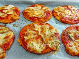 Pizzette rosse veloci senza lievitazione