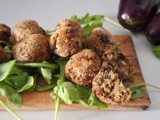 Polpette di melanzane e tonno in friggitrice ad aria