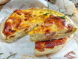 Quiche lorraine crostata al formaggio