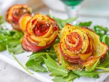 Rose di patate e bacon al forno