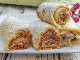 Rotolini di pandoro con nutella