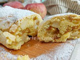 Rotolo di frolla mele amaretti e crema