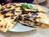 Rustichella con melanzane in padella