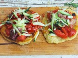 Schiacciatine pomodori zucchine e olive