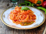 Spaghetti ai peperoni ricetta veloce