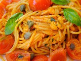 Spaghetti all’eoliana ricetta siciliana veloce