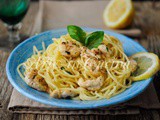 Spaghetti con pollo al limone ricetta veloce