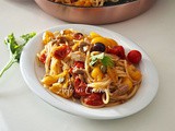 Spaghetti tonno pomodorini e olive