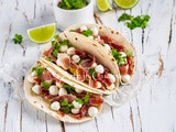 Tacos di piadine speck e mozzarella