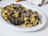 Tagliatelle radicchio e gorgonzola facile e veloce
