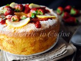 Torta fluffosa fragole e limone chiffon cake