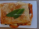 Torta salata parmigiana con pasta sfoglia veloce alla ricotta o philadelphia