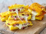 Tortino di patate speck e provola al forno