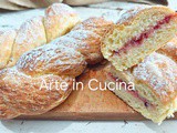 Trecce brioche alla marmellata