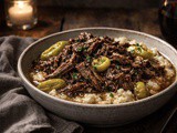 Crockpot Mississippi Pot Roast + Cheesy Cauliflower Mash