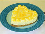 Cheesecake με lemon curd χωρίς ψήσιμο