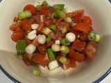 Easy Spring Onion & Cherry Tomato Salsa (Kathiawadi Dungri tameta ni kachumber)