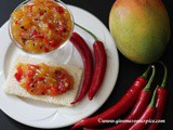 Mango Chutney with ginger and hot red chilies