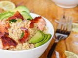Asian Couscous with Salmon {Dairy-Free}