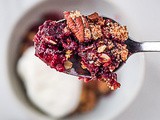 Blackberry Crumble with Chocolate {Gluten-Free, Vegan}