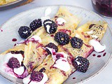 Paleo Blackberry Crepes with Yogurt