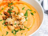 Roasted Cauliflower Soup with Garlic {gf, Vegan} + a Giveaway