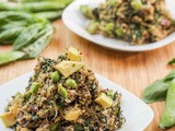 Vegan Green Quinoa Salad {Gluten-Free}
