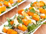 Wild Rice Squash Salad with Tahini Dressing {Gluten-Free, Vegan}