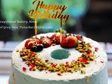 9  Earl Grey Rose Pistachio Chiffon Cake for a father birthday