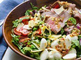 Beef Salad with Soft Brie and Pancetta