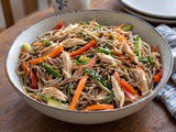 Buckwheat Noodle Salad with Chicken and Ginger