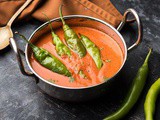Hyderabadi Mirchi Ka Salan (Hyderabad Green Chilli Curry)