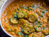 Okra with Green Mango and Lentils