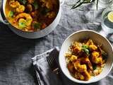 Prawns and Cauliflower in Coconut Milk