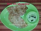 Rice dosa ( With leftover Rice)