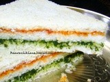 Tricolor  sandwich