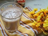 Nutella Banana Milkshake | Nutella recipe
