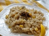Sweet Corn Rice | Easy Lunch Box Ideas