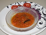 Bengali style Tomato Khejur Amsotto sweet chutney - a spicy tangy sweet Bengali dessert