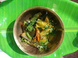 Brinjal Chochchori with Coriander - tasty and easy vegan side dish