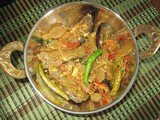 Brinjal Masala / Baingan Masala - Spicy brinjal curry