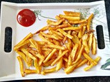 Homemade crispy French Fries - a simple and quick vegan recipe