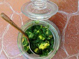 Palak Paneer - a cottage cheese curry with spinach